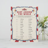 Baby over de hele wereld [Circus Theme] Briefhoofd (Staand voorkant)