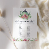 Baby over de Kaart van het World Baby shower Game