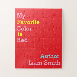 Baby Oversized Puzzel Favoriete kleur is rood