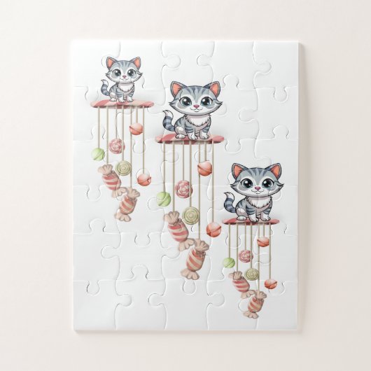 Baby Oversized Puzzel Katten Kittens Dieren (Verticaal)