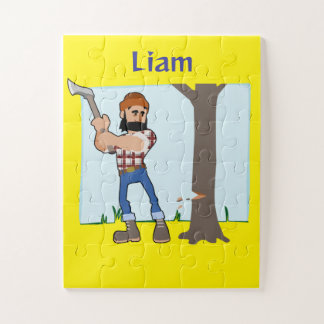 Baby Oversized Puzzle Tree Cutting Farmer Legpuzzel