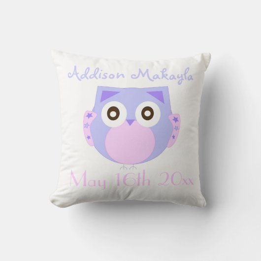 Baby Owl Aangepaste Kussens (Voorkant)