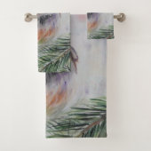 Baby Owl Bath Towel Set - Painting Bad Handdoek (Insitu)