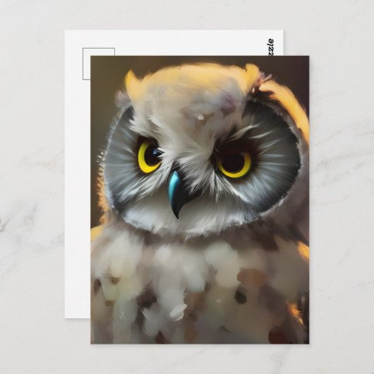 Baby Owl Briefkaart (Voorkant / Achterkant)