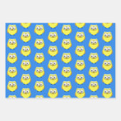 Baby Owl Cartoon Inpakpapier Vel (Voorkant 3)