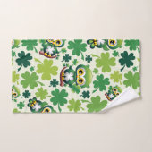 Baby Owl Cute St Patrick Cartoon (Serviette à main)