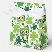 Baby Owl Cute St Patrick Cartoon Bedankdoosjes (Voorkant)