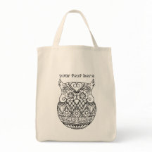 Baby Owl in de Egg ZenDoodle Art 