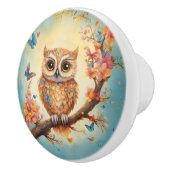 Baby Owl Keramische Knop (Rechts)