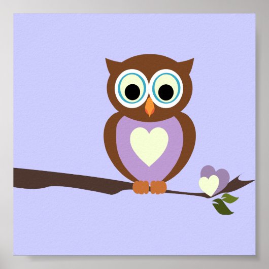 Baby Owl/Nursery Decor Poster (Voorkant)