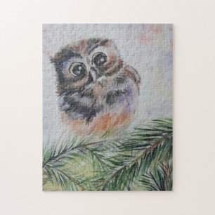 Baby Owl Puzzle Painting Legpuzzel