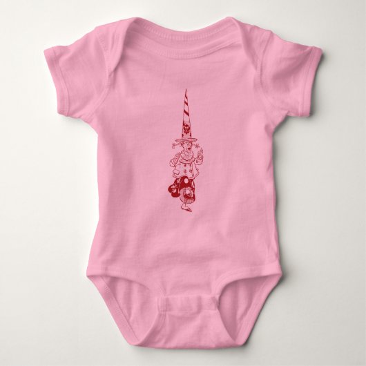 Baby Oz - Gezwoegde heks van het West-T-shirt Romper (Voorkant)