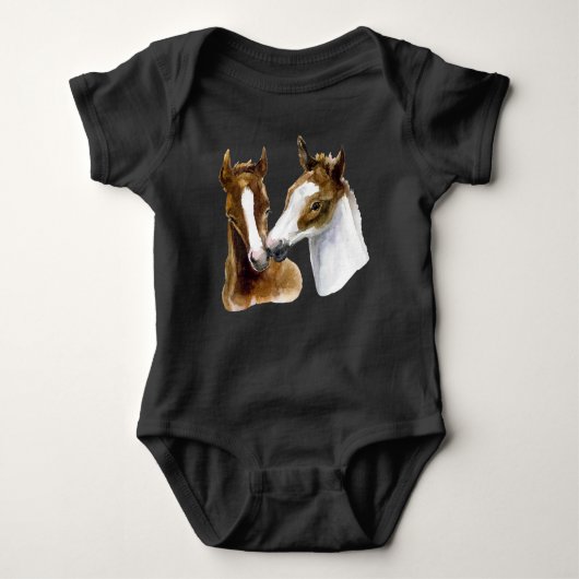 Baby paarden romper (Voorkant)