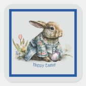  Baby paashaas Vierkante Sticker (Voorkant)
