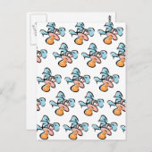 Baby Pacifier Briefkaart (Voorkant / Achterkant)