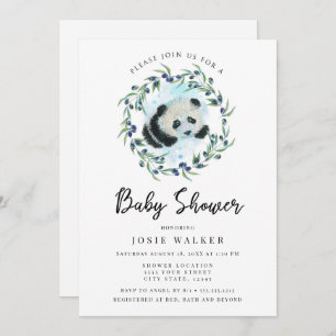 Baby Panda, Baby shower Kaart