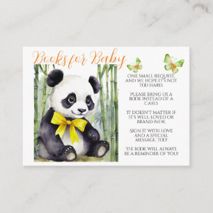 Baby Panda Boeken voor Baby Informatiekaartje