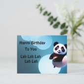 Baby Panda Bubbles, Carte Postale (Debout devant)
