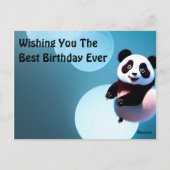 Baby Panda Bubbles, Carte Postale (Dos)