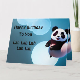 Baby Panda Bubbles, Jumbo carte d'anniversaire