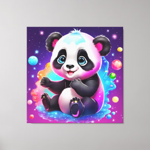Baby Panda Canvas Afdruk