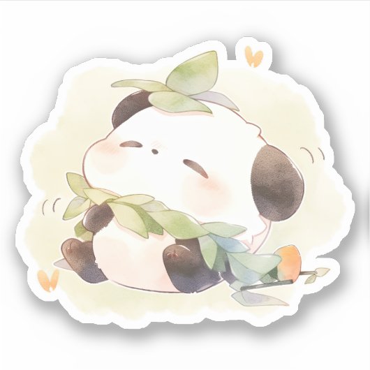 Baby Panda Get Happy Dream Sticker (Voorkant)