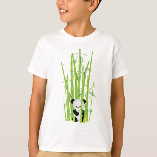 Baby Panda in het bos van Bamboe T-shirt (Voorkant)