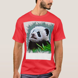 Baby Panda schilderij T-shirt