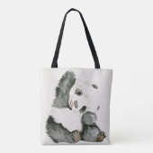 Baby Panda | Schuine en gier Draagtas (Achterkant)