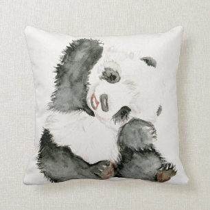 Baby Panda   Schuine en gier Kussen