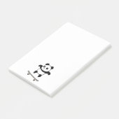 Baby Panda Skateboard Post-it® Notes (Schuin)