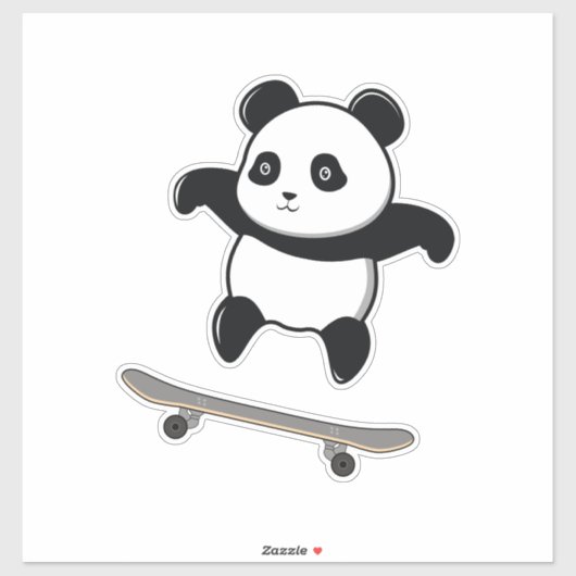 Baby Panda Skateboard Sticker (Vel)