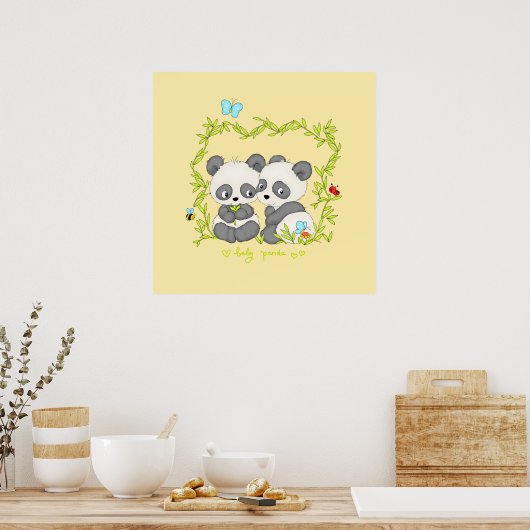 Baby Panda's Poster (Keuken)