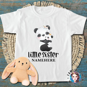 Baby Pandas Waterverf Kleine zuster T-shirt