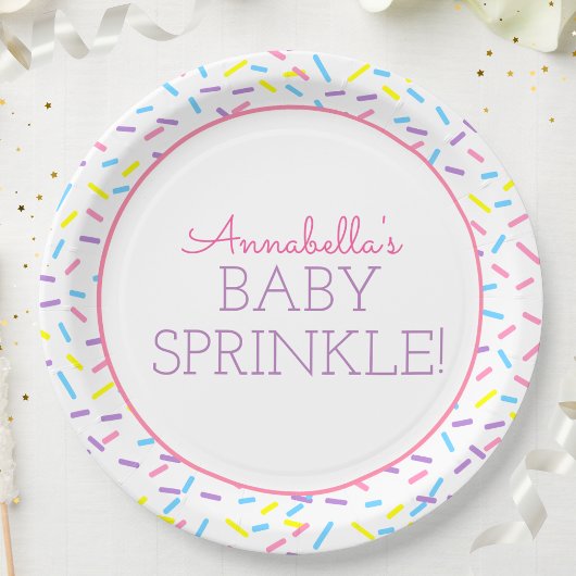 Baby Papier Bord met roze omtrek