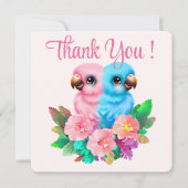 Baby Parrot Twins Bedankkaart (Voorkant)