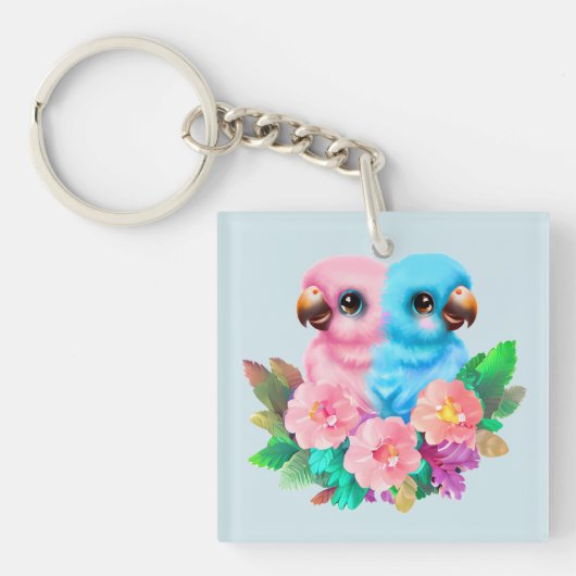 Baby Parrot Twins Sleutelhanger (voorkant)