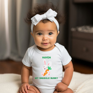 Baby Pasen Mijn Knuffel Konijn Body'suit Romper