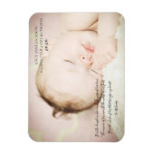 Baby Pasgeboren foto Keepsake Magnet Magneet (Verticaal)