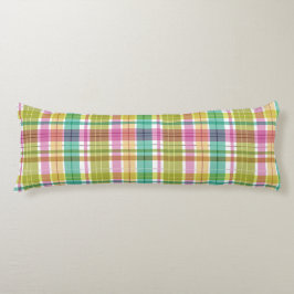 Baby Pastel Plaid Pink Blue Green Lichaamskussen