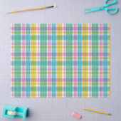 Baby Pastel Plaid Pink Blue Green Tissuepapier (Craft)