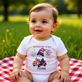 Baby Patriotic Gnome First 4th July