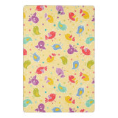 Baby-patroon met schattige vogels mini klembord (Achterkant)