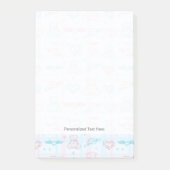 baby patroon met teddybeer post-it® notes (Voorkant)