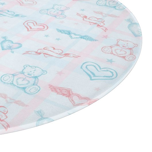 baby patroon met teddybeer snijplank (Hoek)