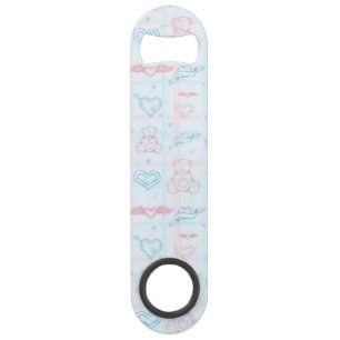 baby patroon met teddybeer speed flessenopener