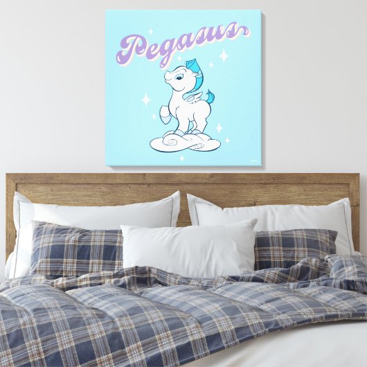 Baby Pegasus Canvas Print (Insitu (Slaapkamer))