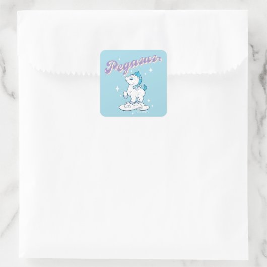 Baby Pegasus Square Sticker (Sac)