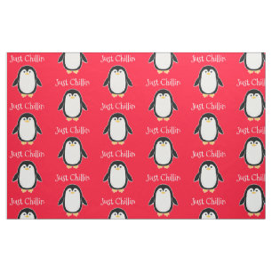 Baby Penguin Custom Color and Text Stof