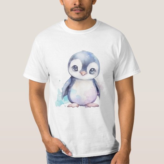 Baby Penguin Mannen T-shirt (Voorkant)